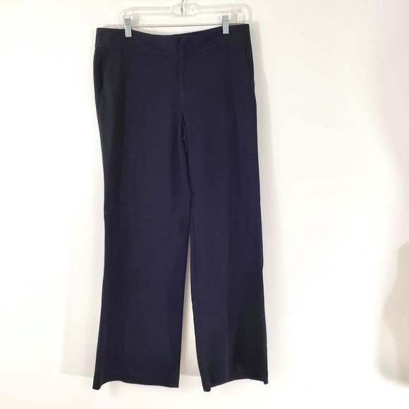 Dockers Woman's Sz 10 Sarina Trousers Black Wide - Picture 1 of 9